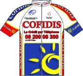 Cofidis, Le Crédit par Téléphone 2005 shirt