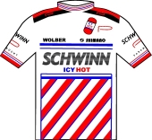 Schwinn - Icy Hot - Wolber - Shimano 1987 shirt