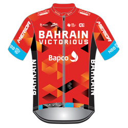 Bahrain Victorious 2023 shirt