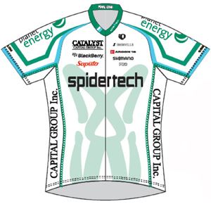 Spidertech powered by Planet Energy 2010 shirt
