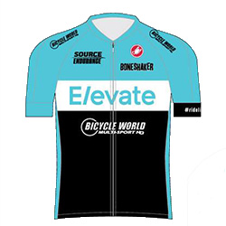 Elevate Pro Cycling p/b Bicycle World 2016 shirt